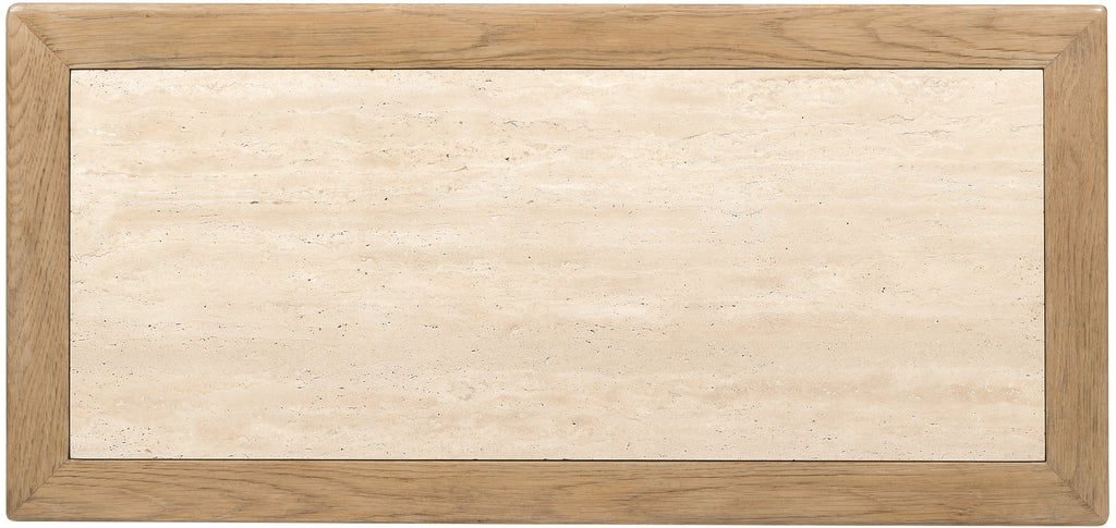 Driftwood One-Drawer Nightstand with Stone | Light Wood