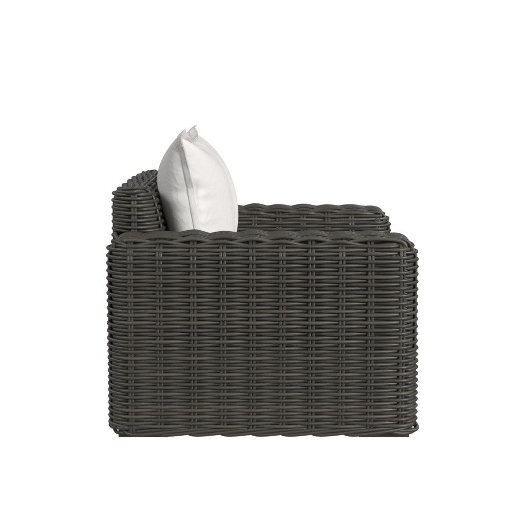 Cabo Oversized Club Chair in Soothe Pearl w/ Flange Welt