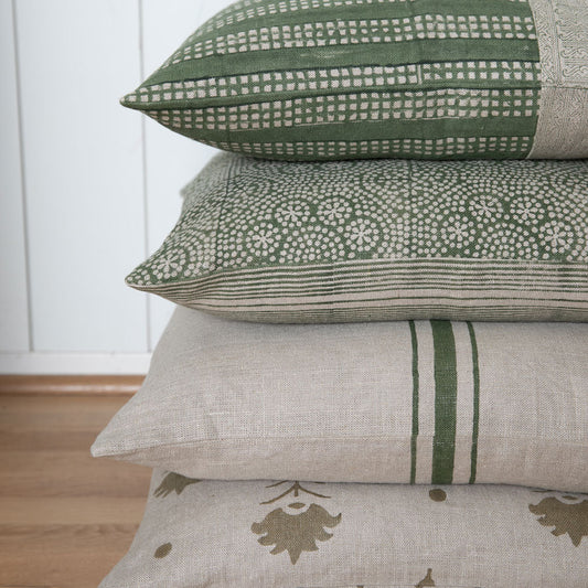 Wisteria Olive Pillow