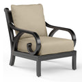 Monterey Club Chair in Linen Stone w/ Selt Welt