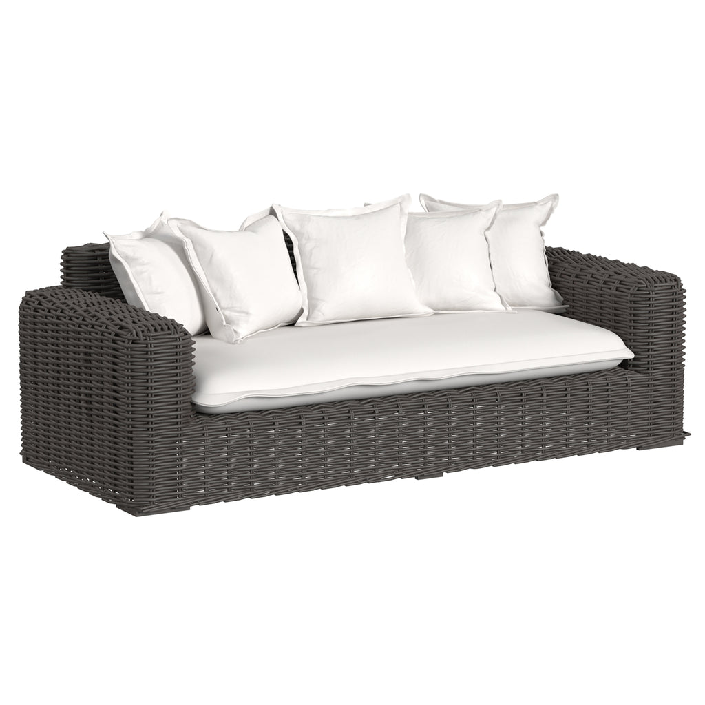 Cabo Loveseat in Soothe Pearl w/ Flange Welt