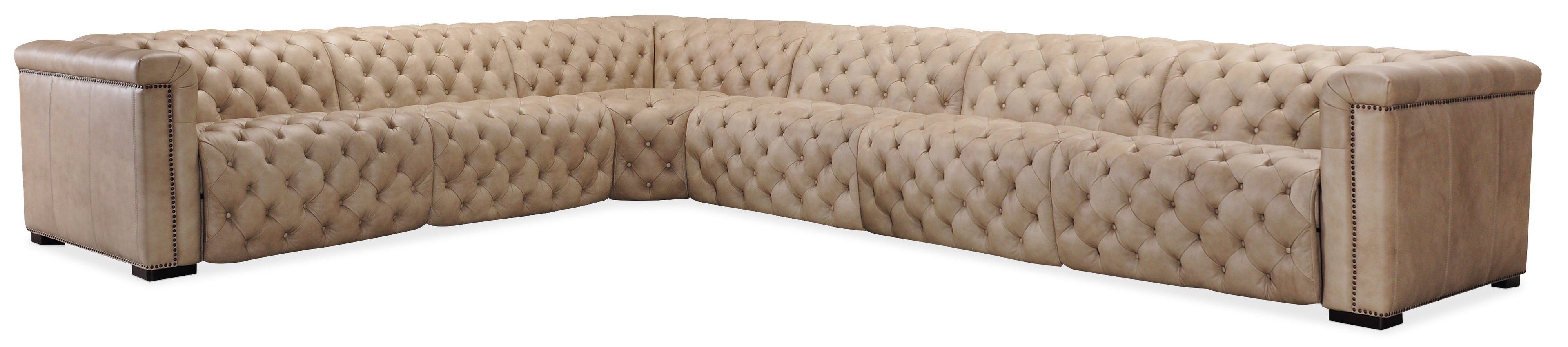 Savion Grandier 6-Piece Sectional with Power Recline & Power Headrest | Brown