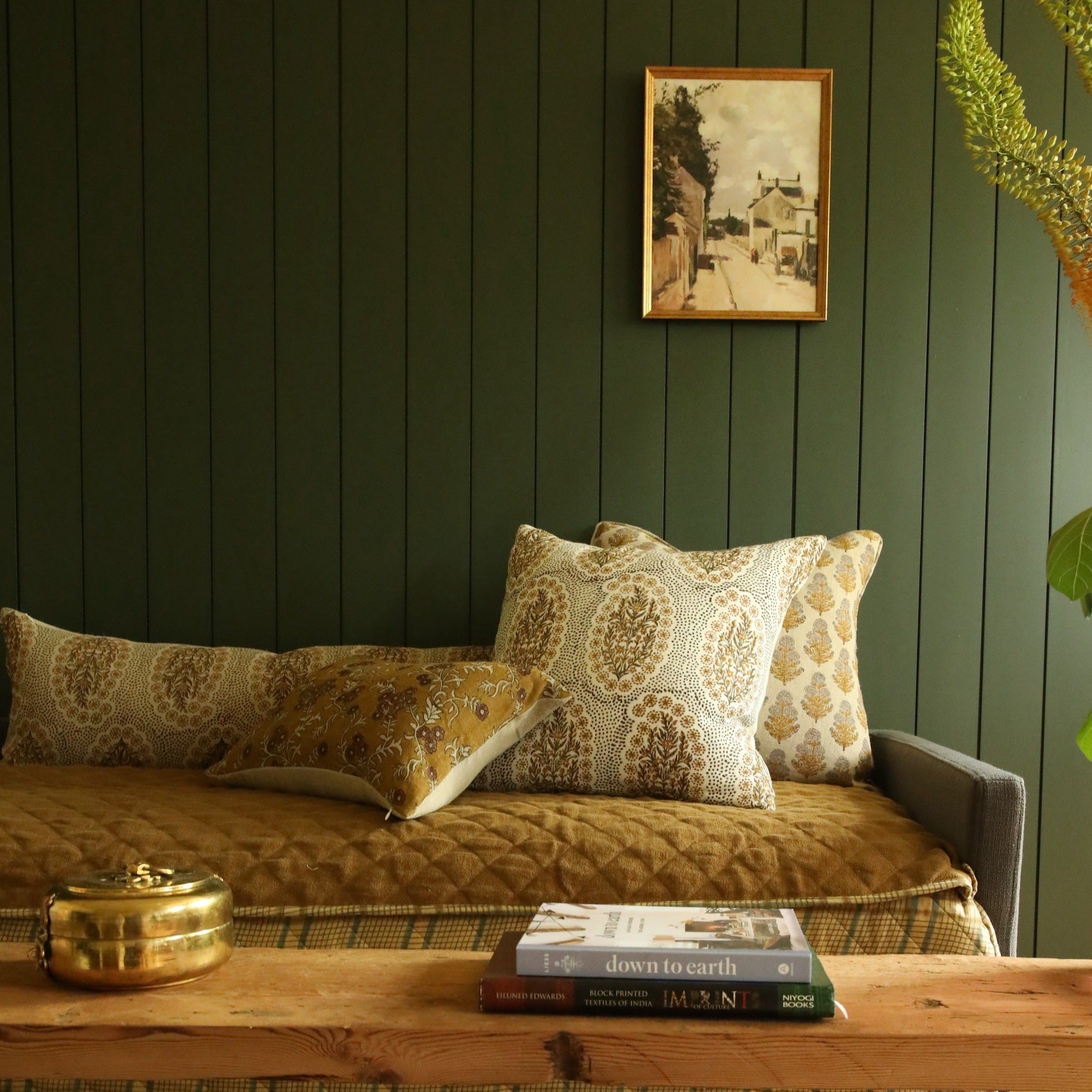 Winfleur Olive Mustard Pillow