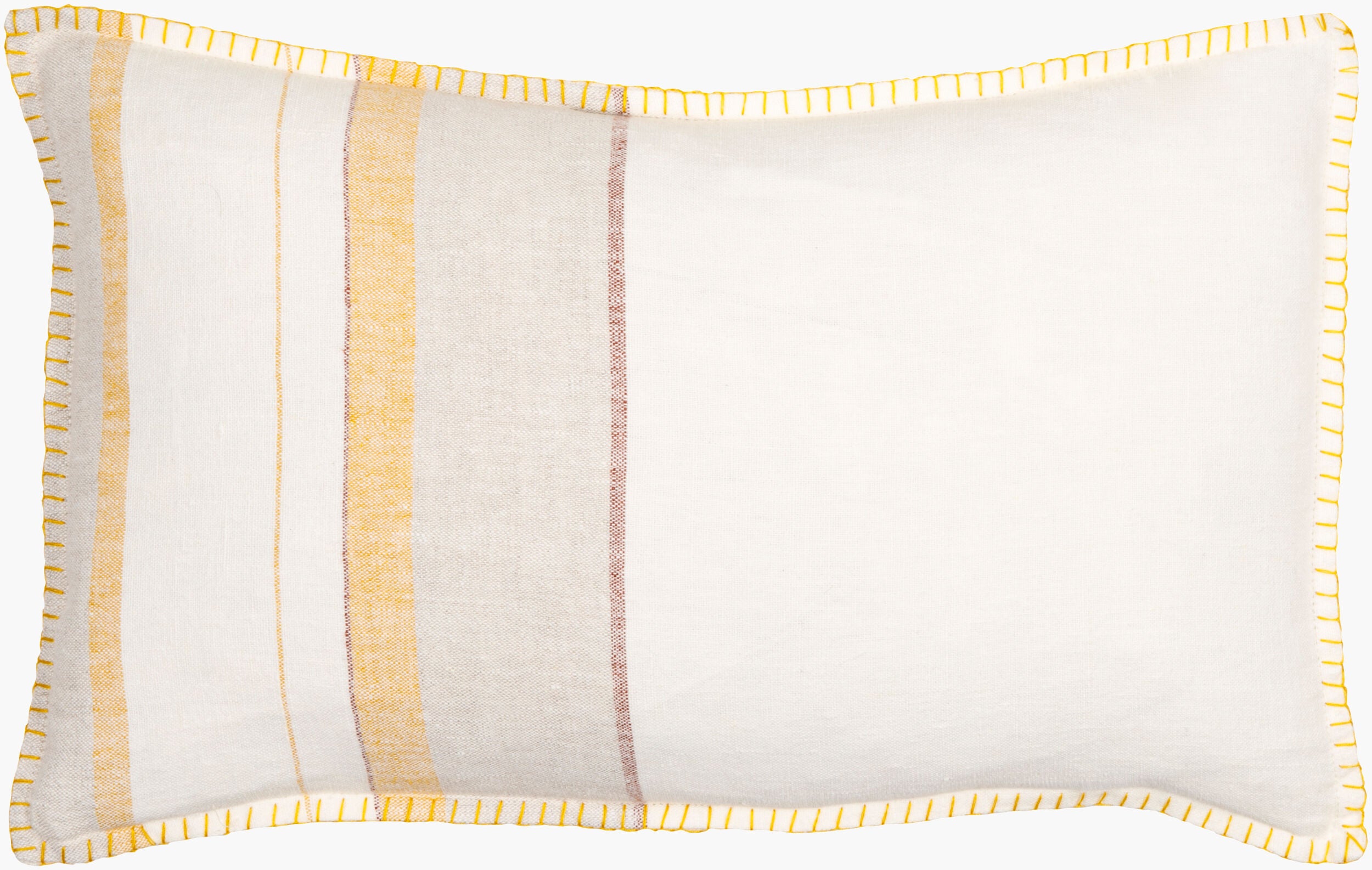 Linen Stripe Embellished Accent Pillow | LSP002