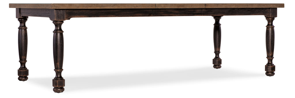 Americana Leg Dining Table with 1-22in Leaf | Molasses