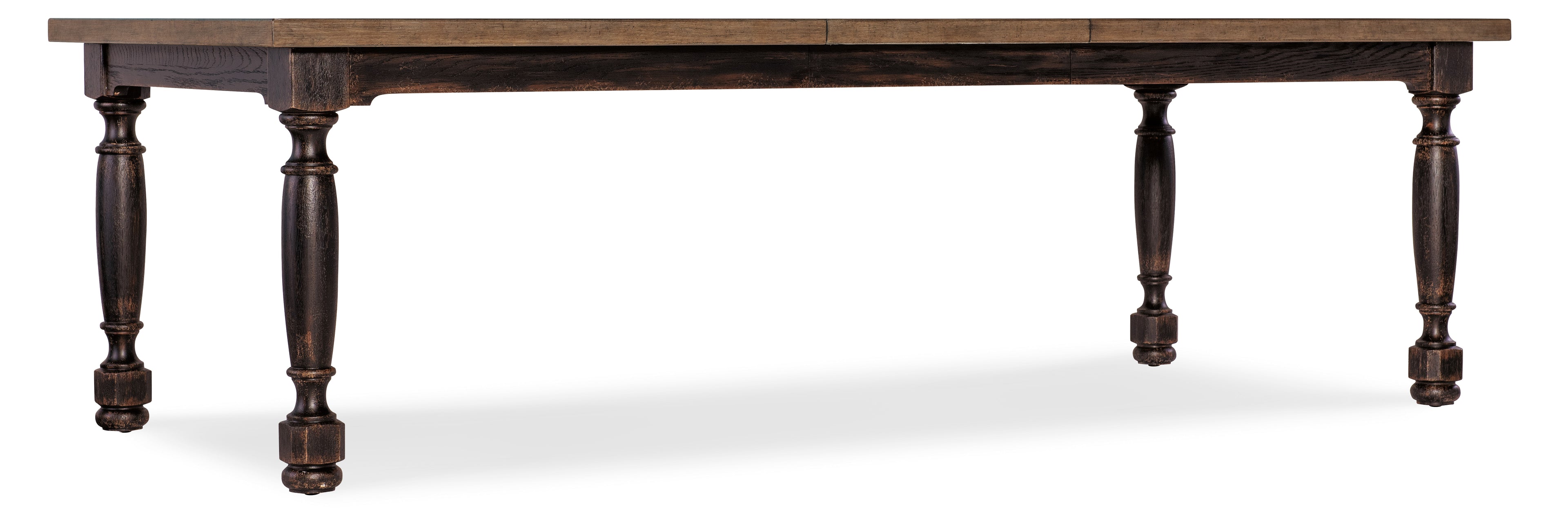 Americana Leg Dining Table with 1-22in Leaf | Molasses