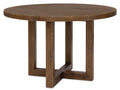 Driftwood 48in Round Dining Table | Worn Saddle