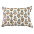 Marigold Mustard on White Pillow