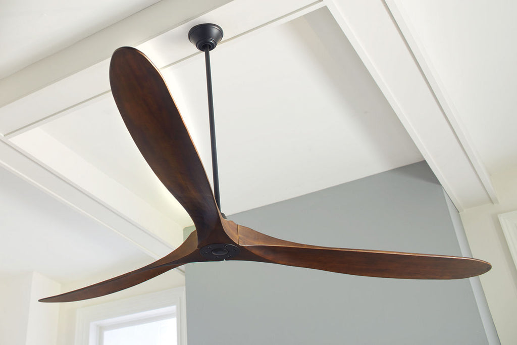 Maverick 88 Ceiling Fan | Dark Walnut Blades Matte Black
