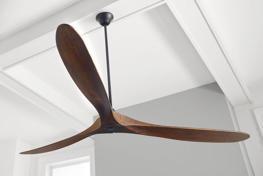 Maverick 88 Ceiling Fan | Dark Walnut Blades Matte Black
