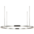 Stagger Ring Large Chandelier polished stainless steel 2700K 90 CRI