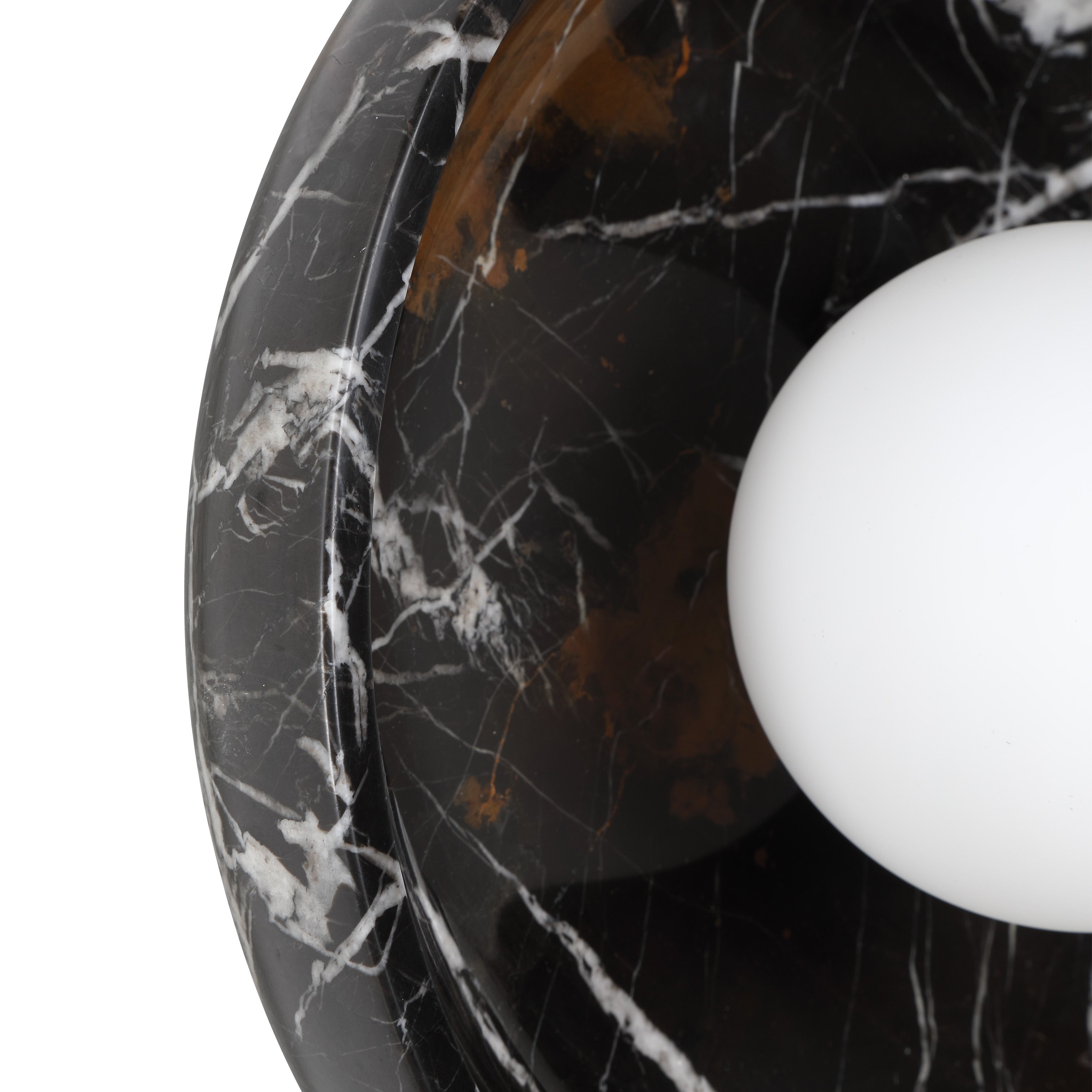 Myrtos Sconce | Black Marble