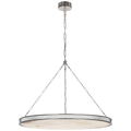 Matthew 40" Chandelier | Polished Nickel | Alabaster