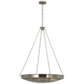 Quinn 35" Chandelier | Pewter | Antique Mercury Glass