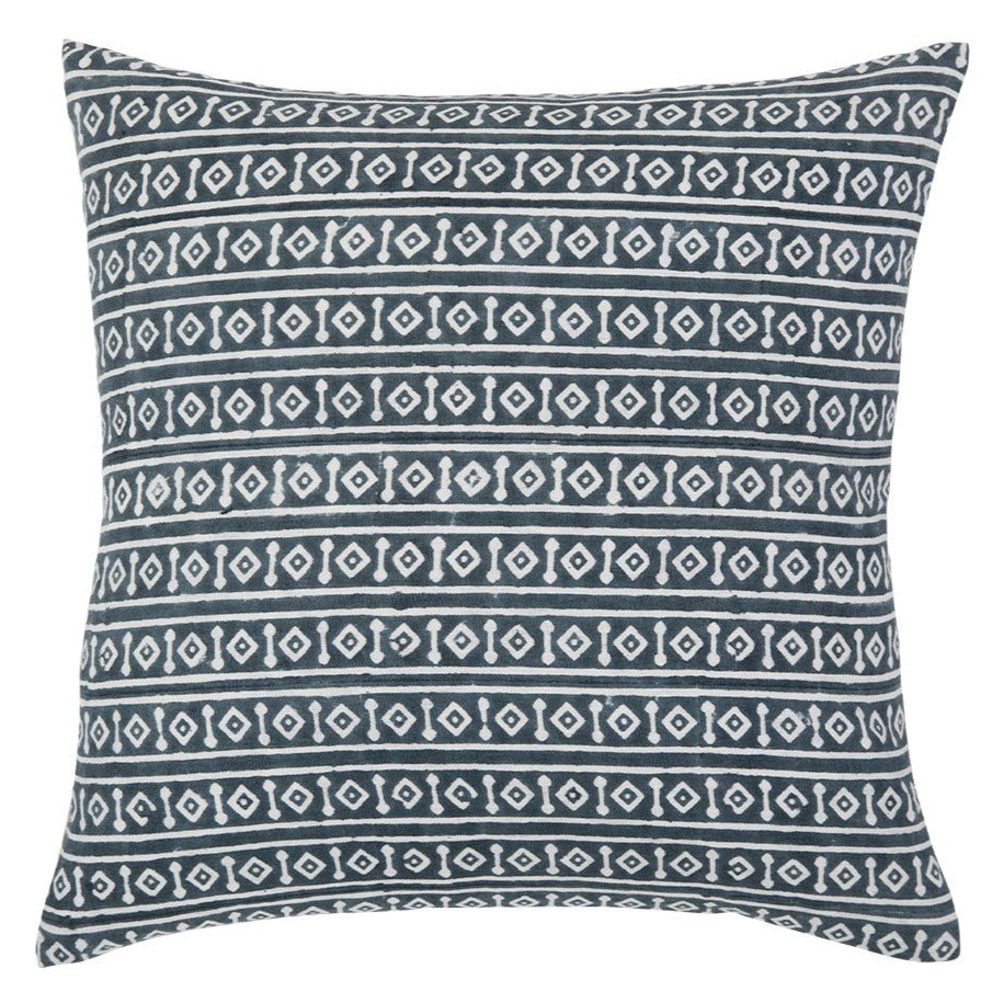 Misa Teal on White Pillow