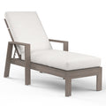 Laguna Chaise Lounge in Canvas Flax, No Welt