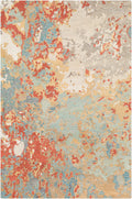 Modern Nouveau Rug | Rust | MNV1000