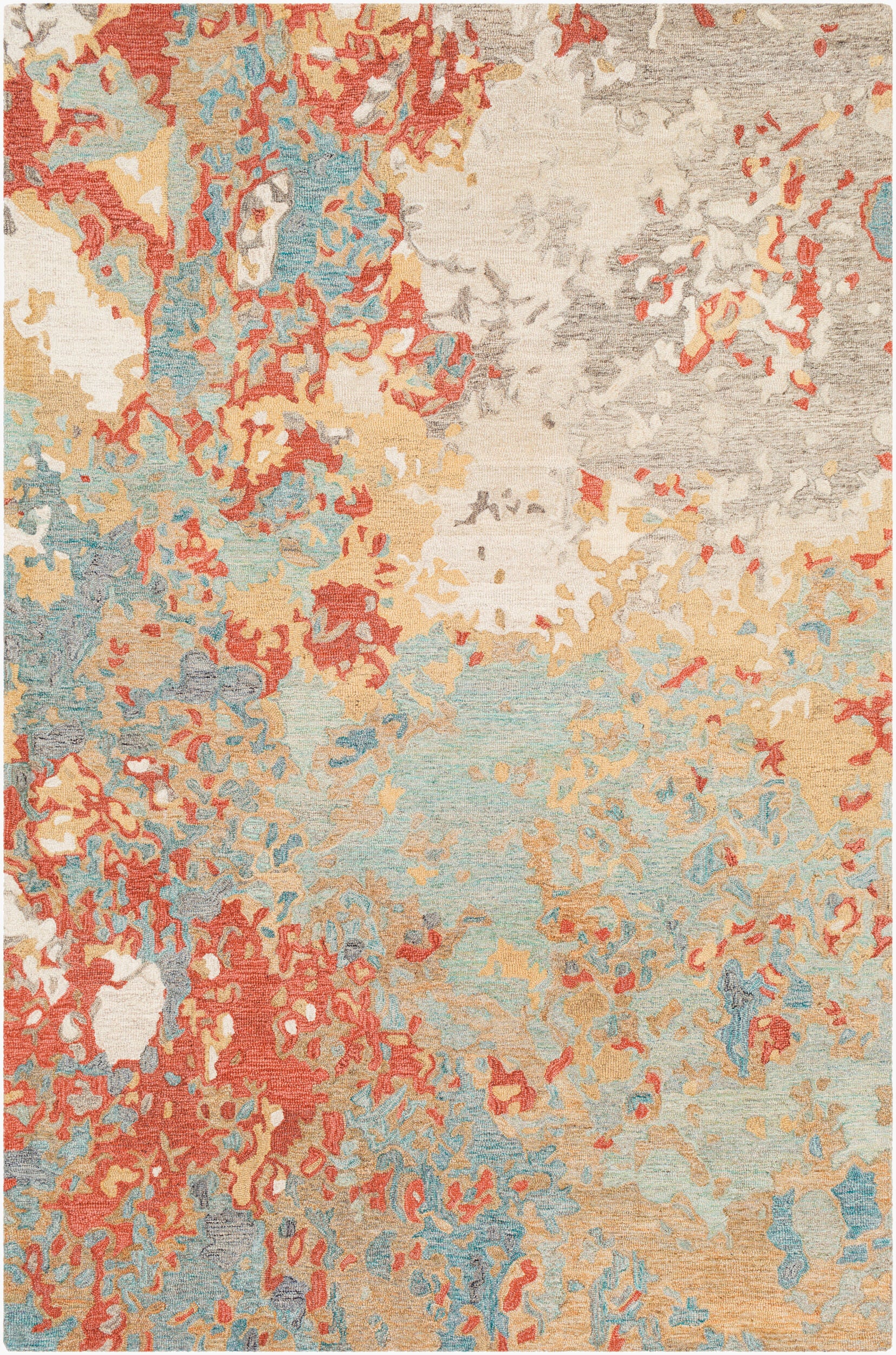 Modern Nouveau Rug | Rust | MNV1000