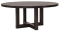 Driftwood 72in Round Dining Table | Burnt Timber