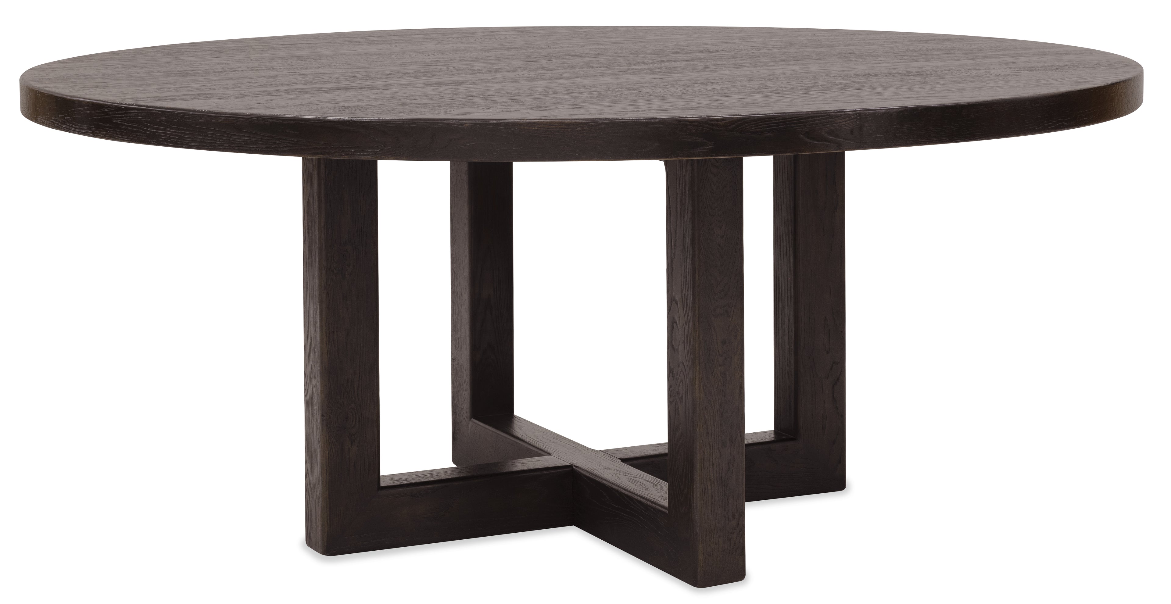 Driftwood 72in Round Dining Table | Burnt Timber