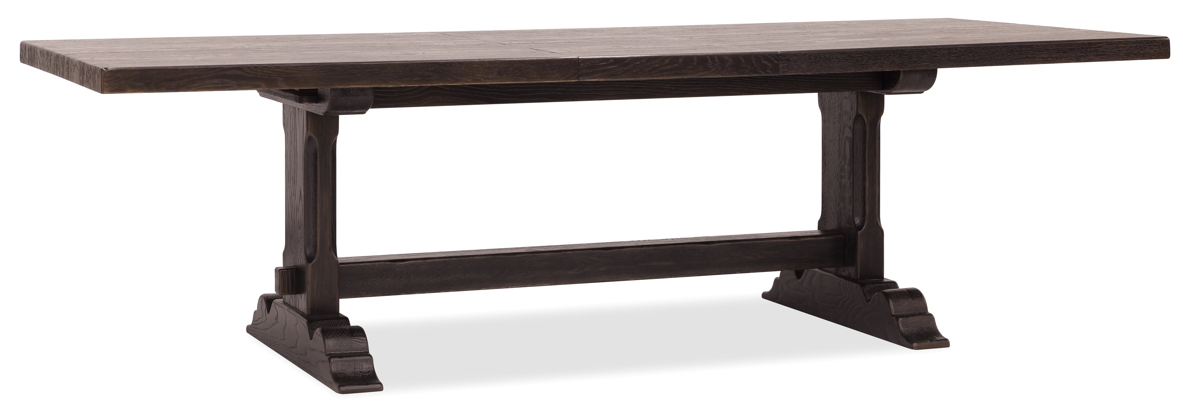 Driftwood Rectangle Dining Table with Two 20-inch Leaves | Burnt Timber