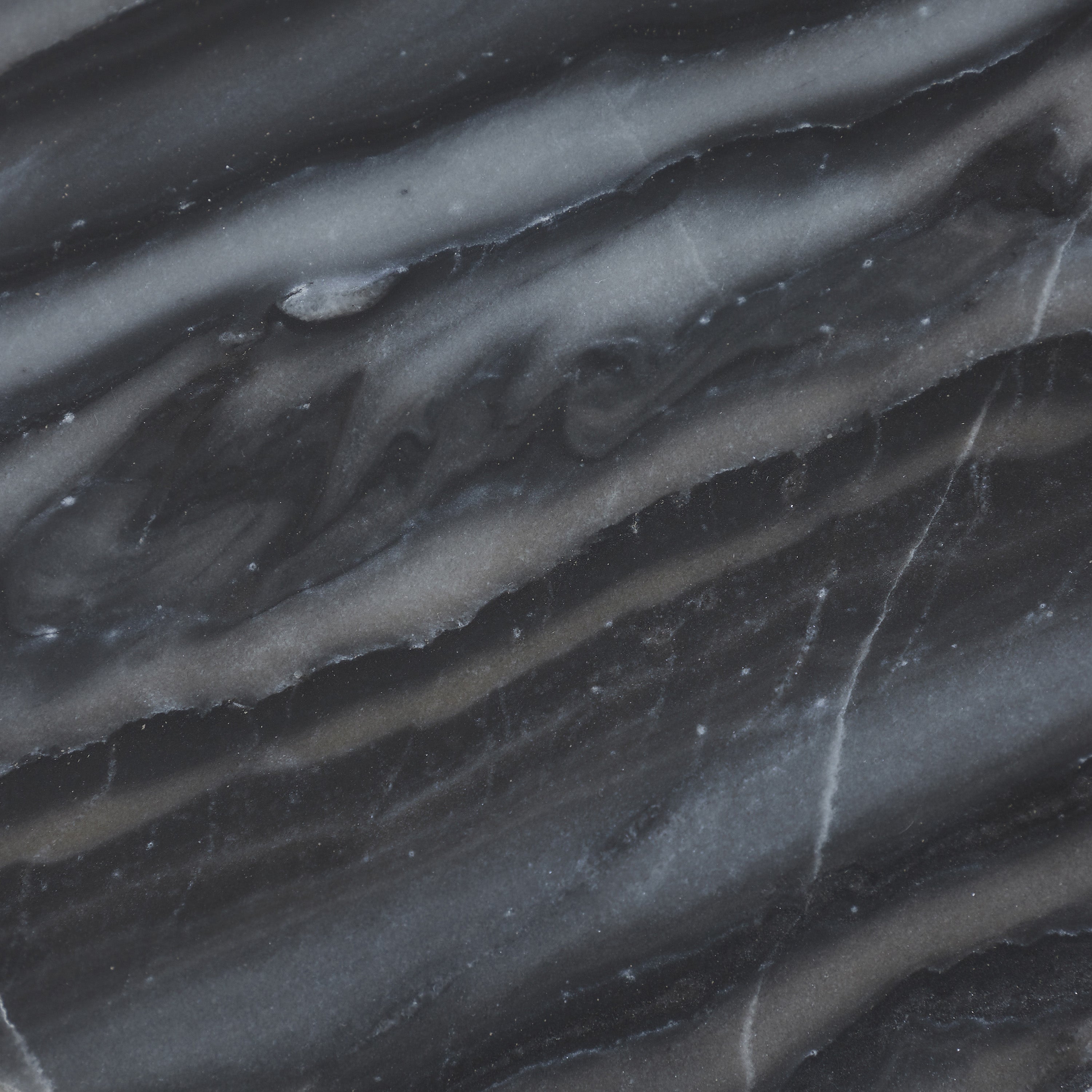 Mercura Side Table | Black Marble | Tall