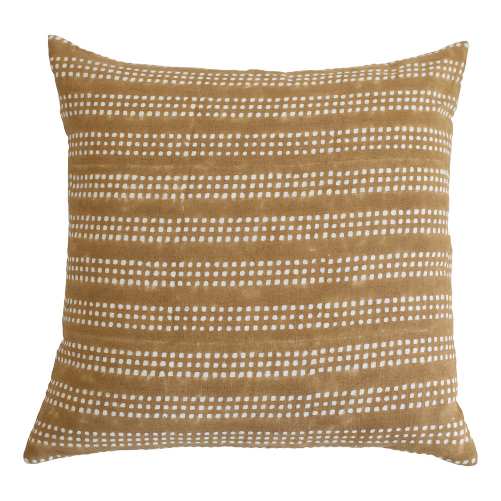 Nepsa Mustard on White Pillow