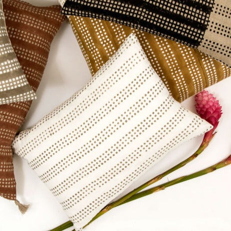 Nepsa Mustard on White Pillow
