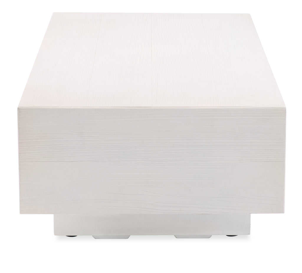 GRFC Faux Bois Coffee Table, Bone Finish