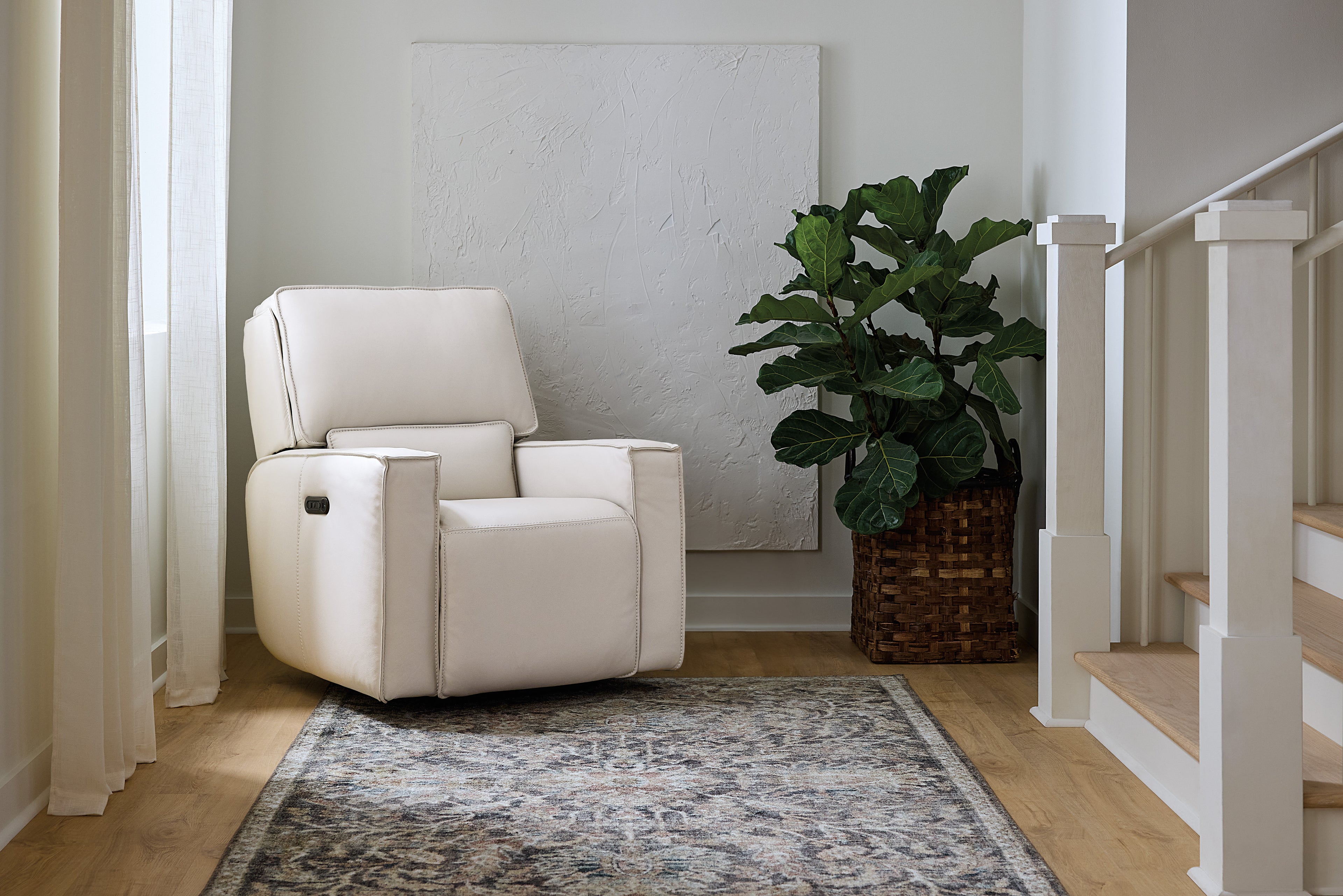 Miles Zero Gravity Power Recliner with Power Headrest | Grey