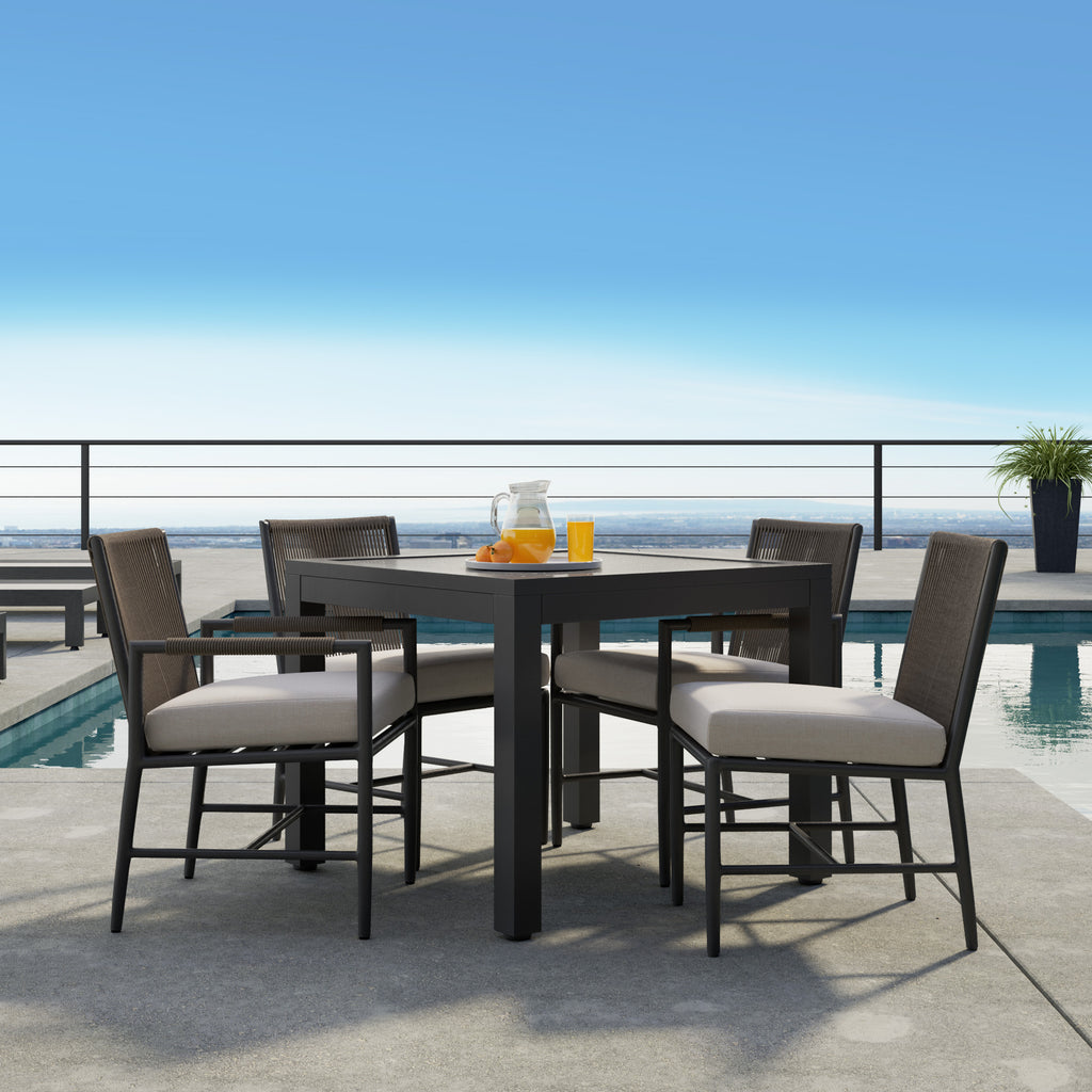 Pietra Armless Dining Chair in Echo Ash, No Welt
