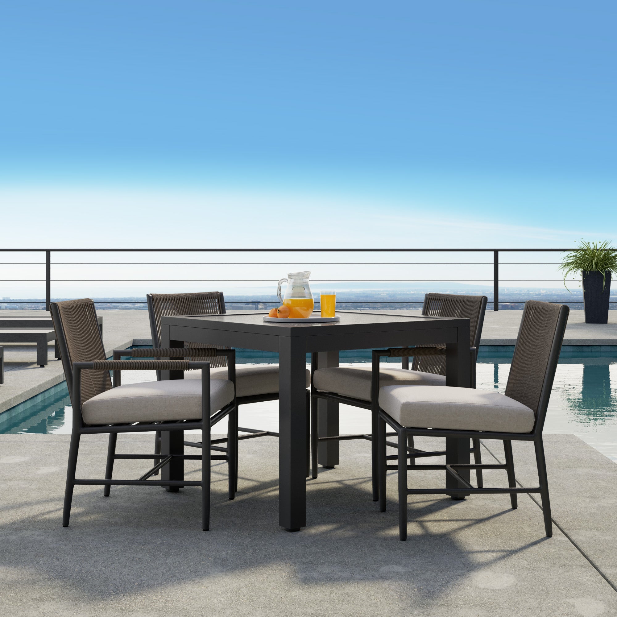 Pietra Armless Dining Chair in Echo Ash, No Welt