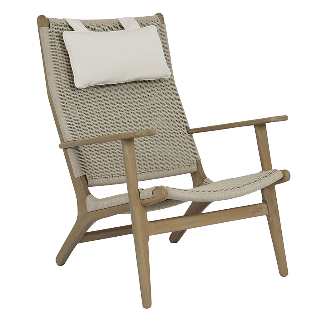Coastal Teak Cushionless Highback Chair