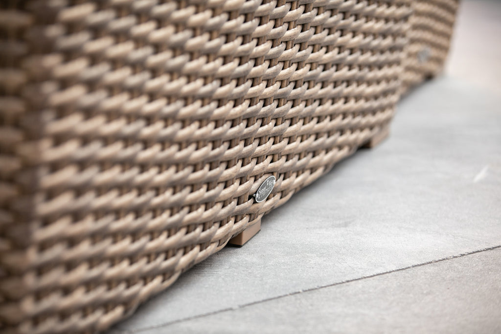 Havana Sofa in Canvas Flax w/ Self Welt