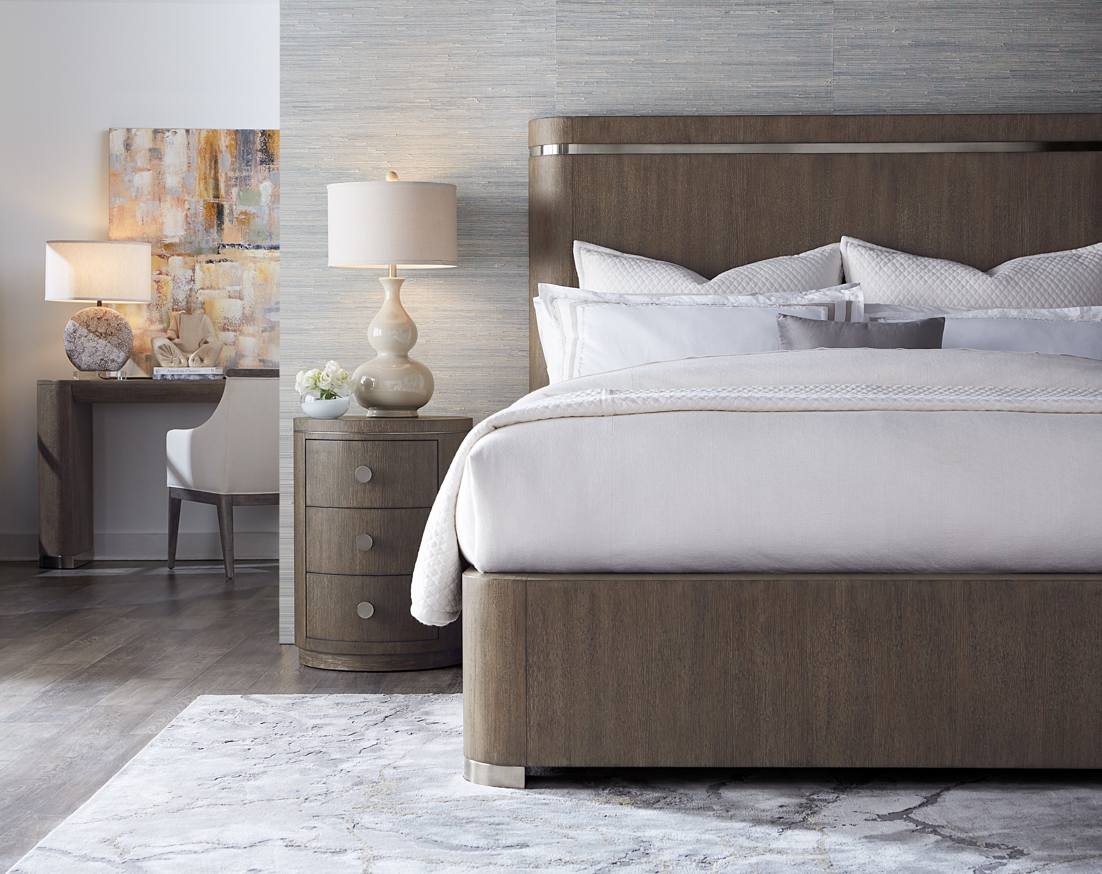 Modern Mood Queen Panel Bed | Mink