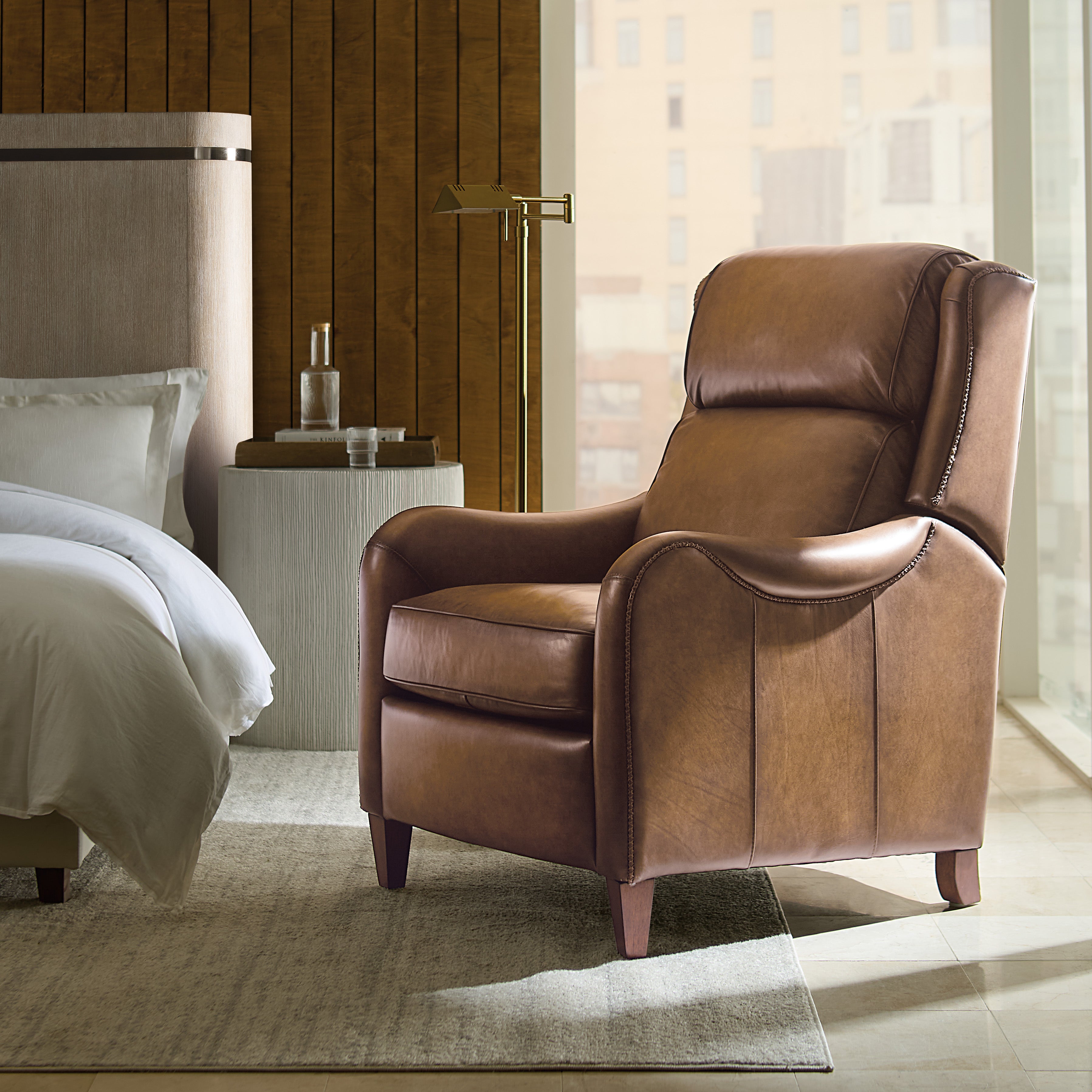 Carrington Power Recliner w/Power Headrest | Dark