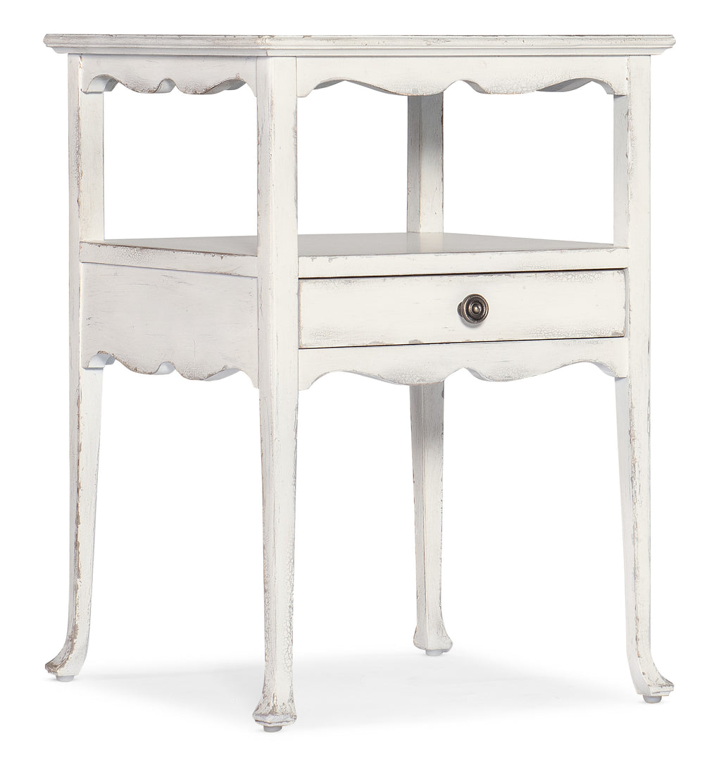Charleston One-Drawer Accent Table | Cream, Beige
