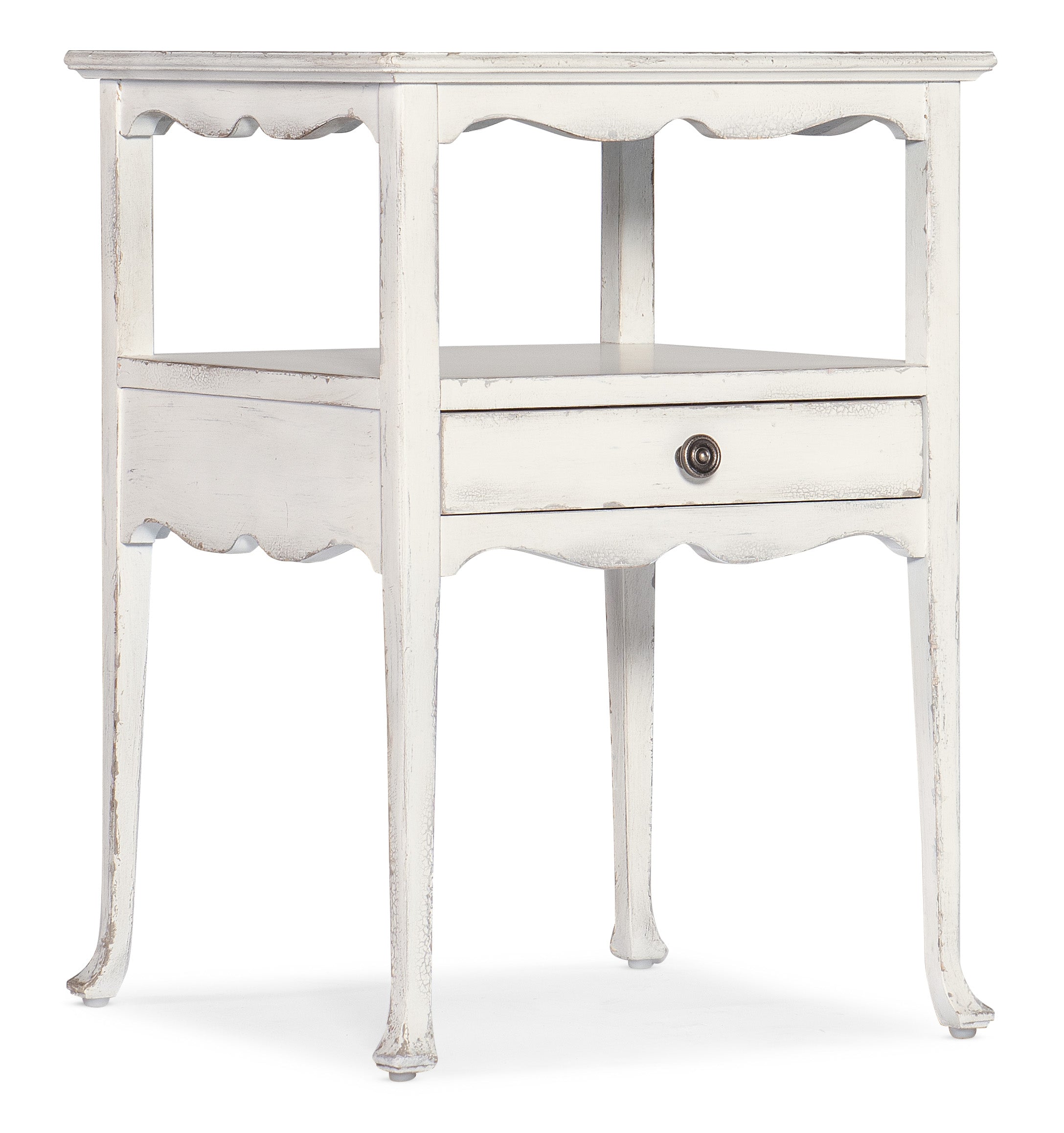 Charleston One-Drawer Accent Table | Cream, Beige