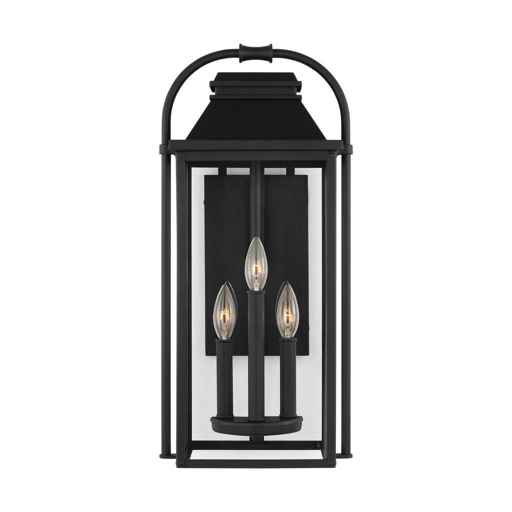 Wellsworth Medium Lantern Textured Black