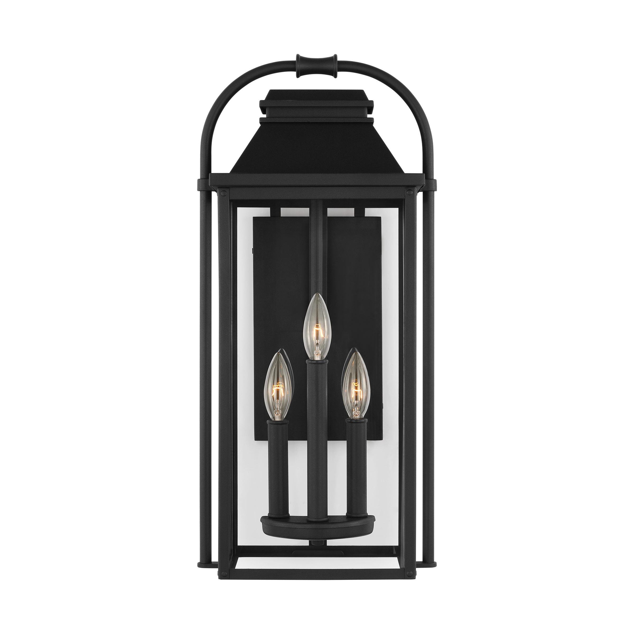 Wellsworth Medium Lantern Textured Black