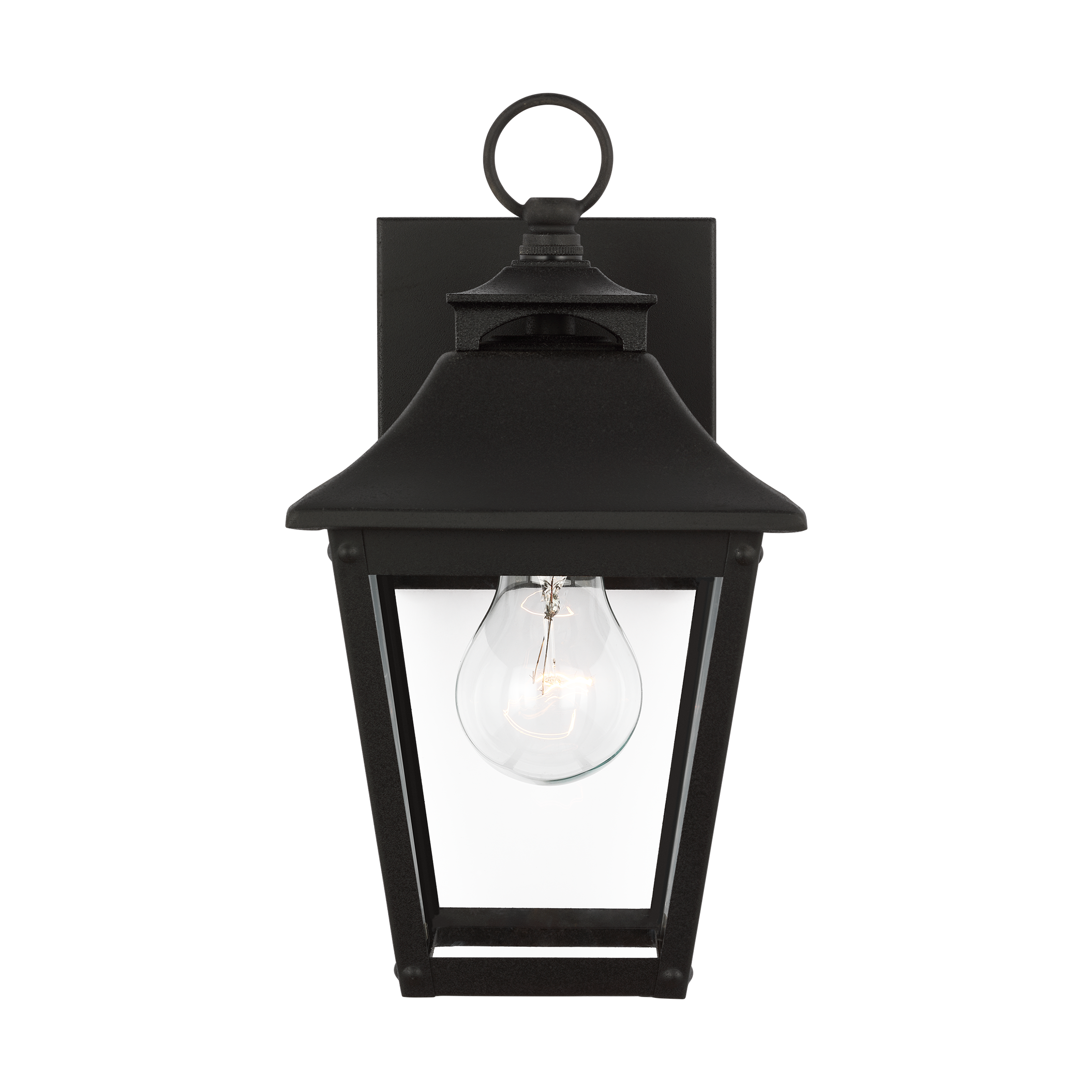 Galena Extra Small Lantern Textured Black