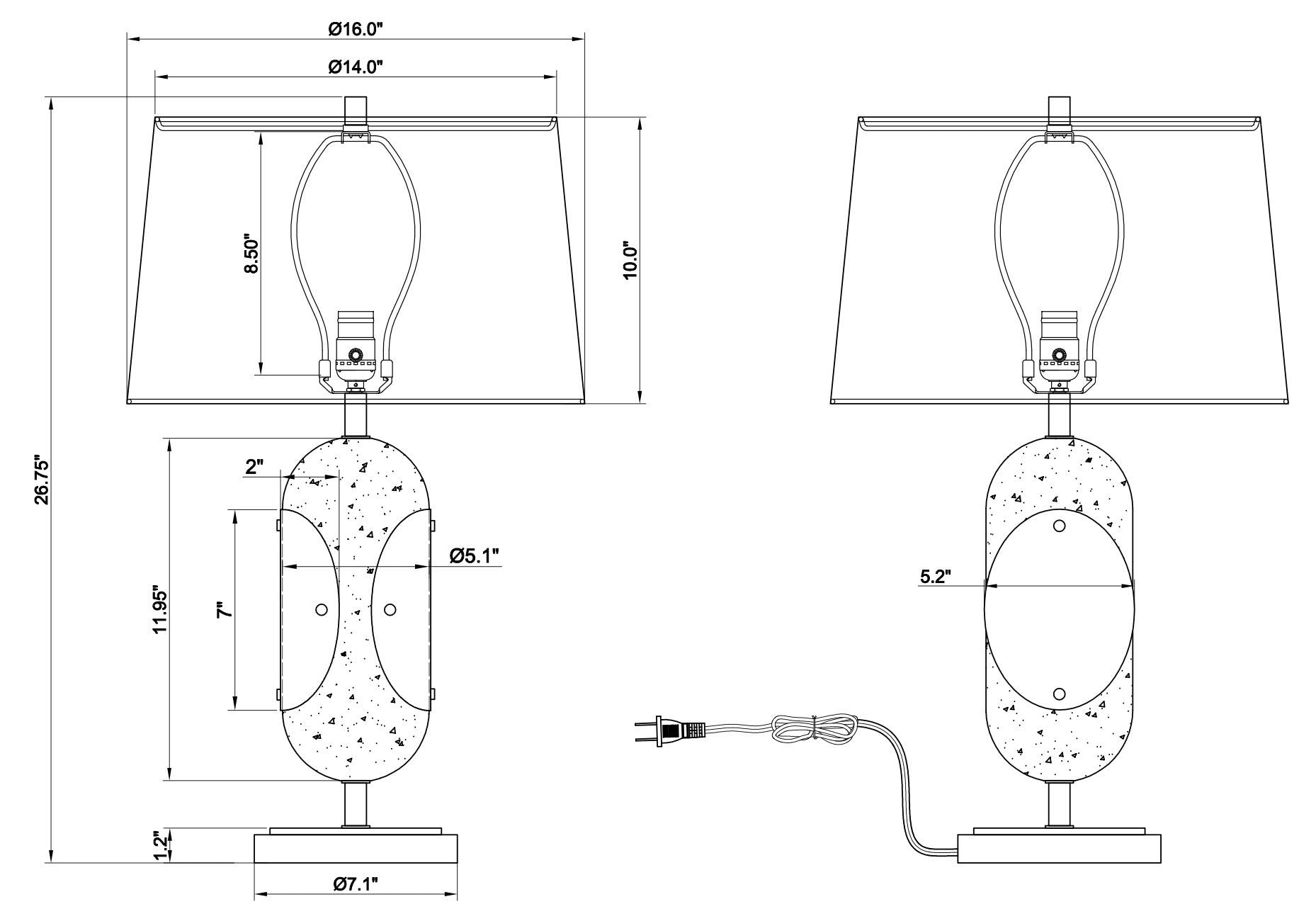 Ovaro Table Lamp