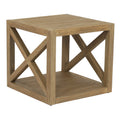 Coastal Teak X End Table
