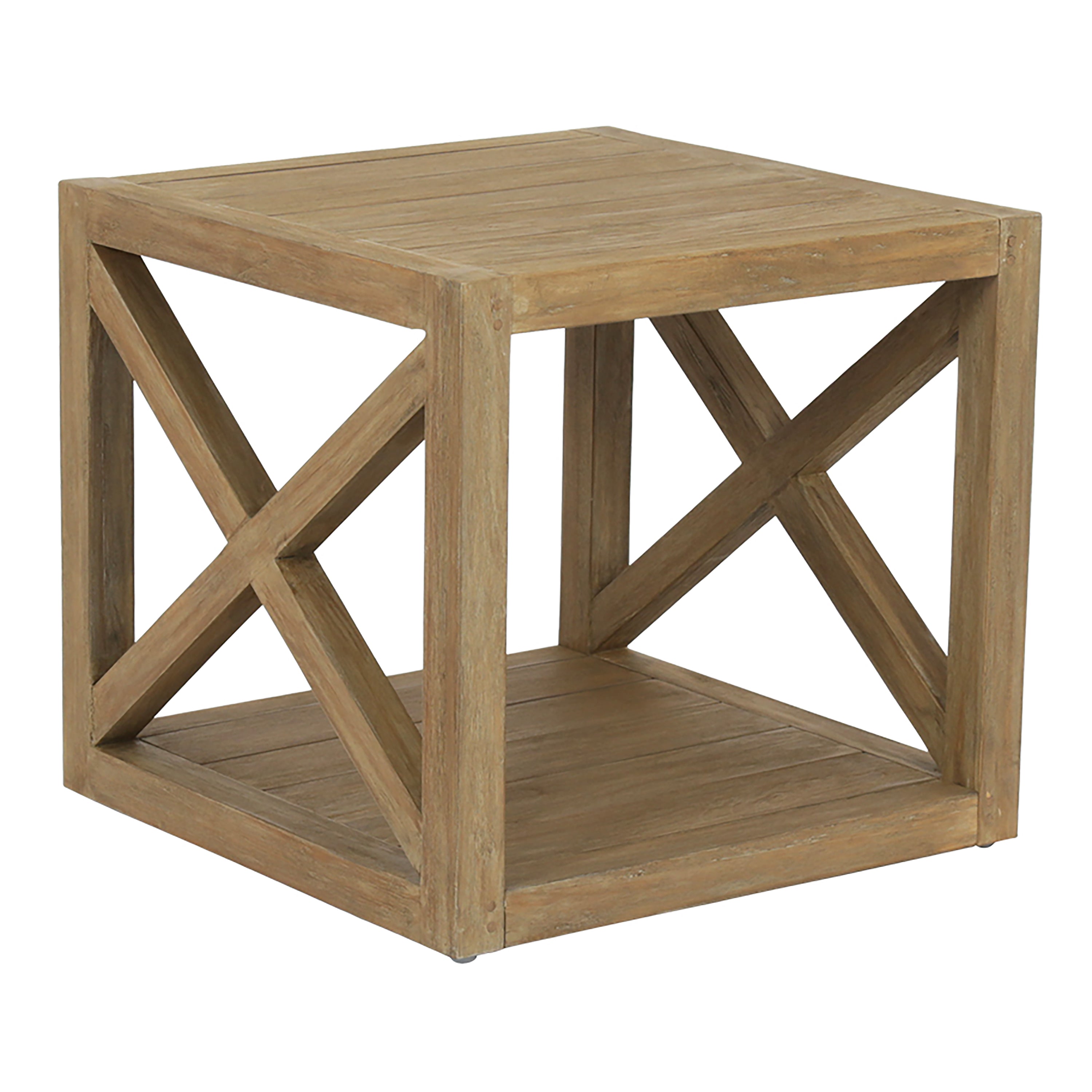 Coastal Teak X End Table