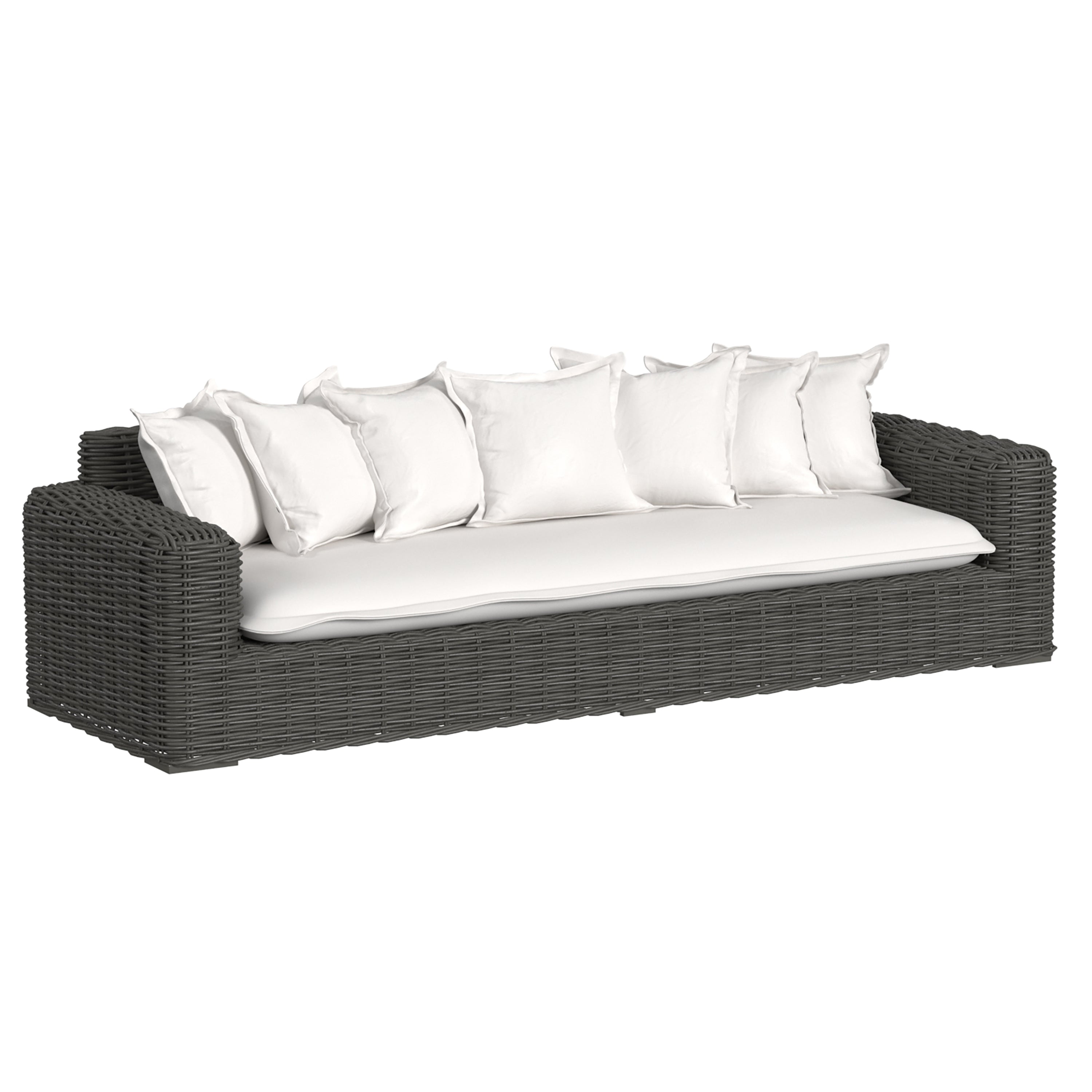 Cabo Sofa in Soothe Pearl w/ Flange Welt