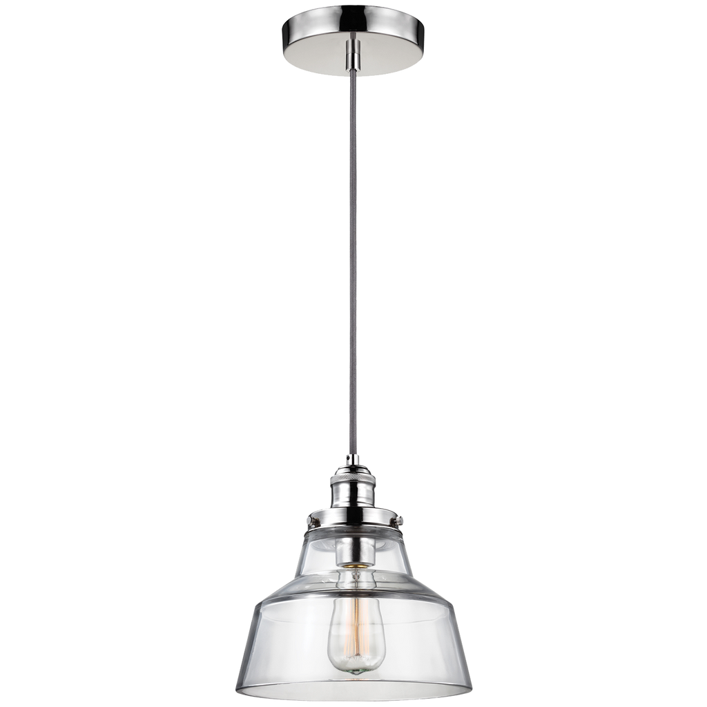 Baskin Chimney Pendant | Polished Nickel