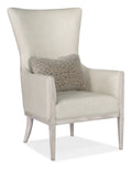 Kyndall Club Chair with Accent Pillow | Light Wood