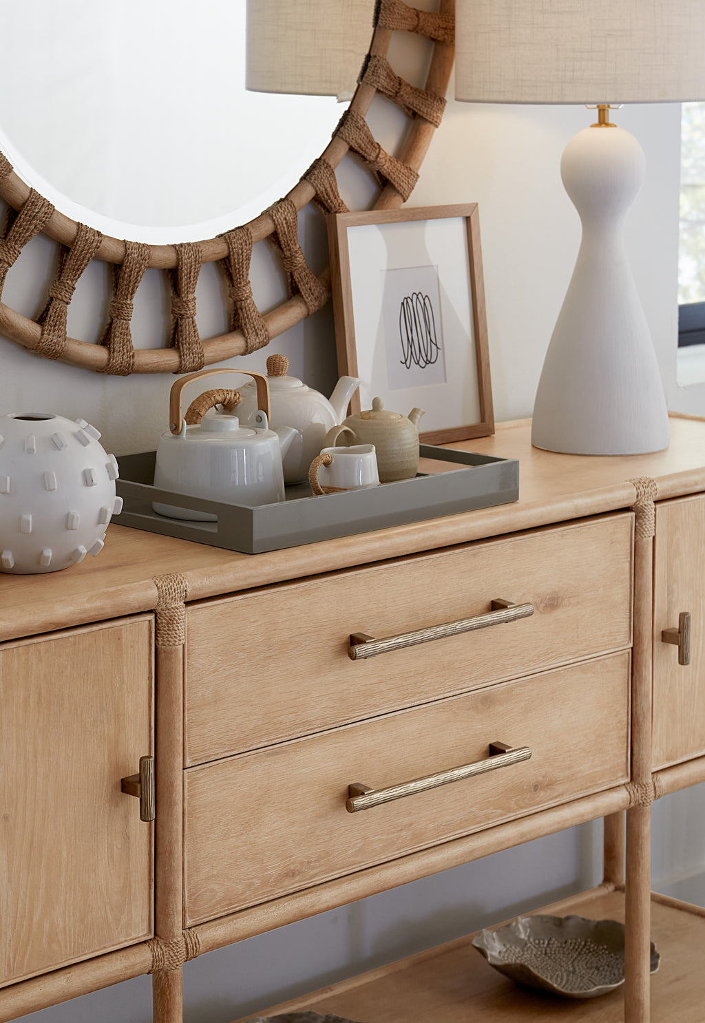 Retreat Pole Rattan Sideboard | Dune
