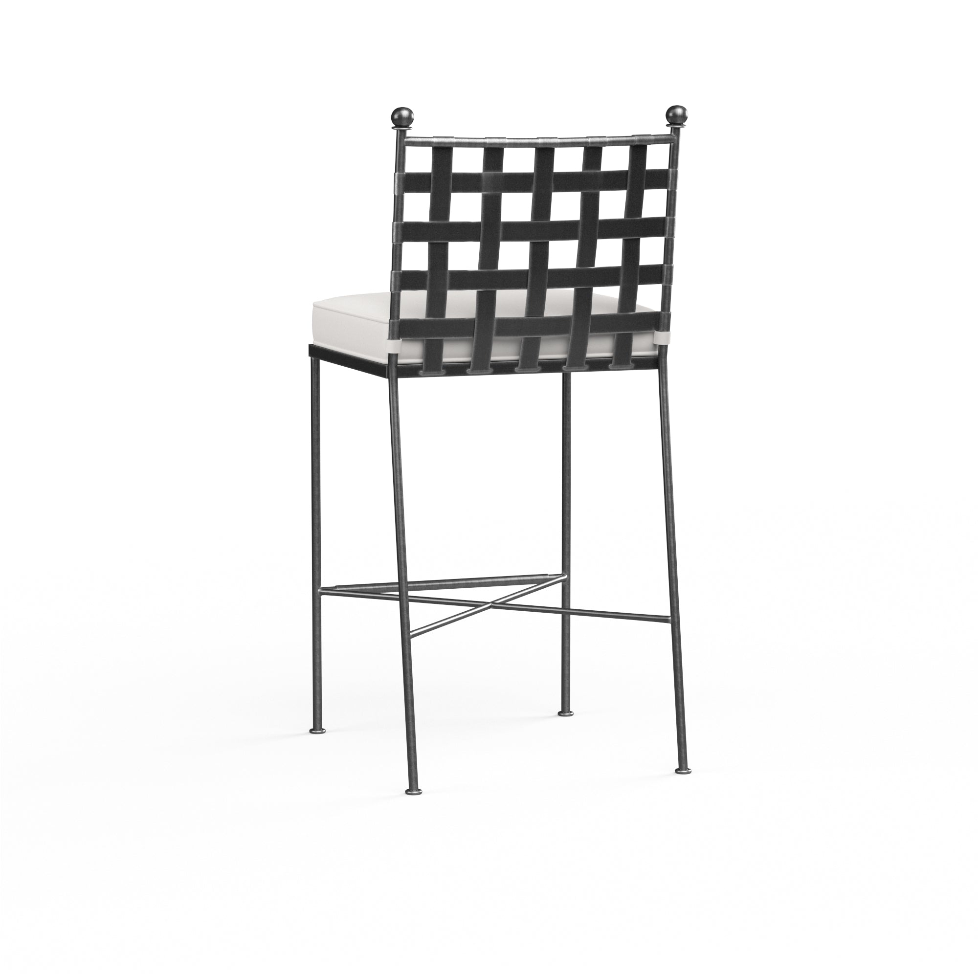 Provence Barstool in Canvas White w/ Self Welt