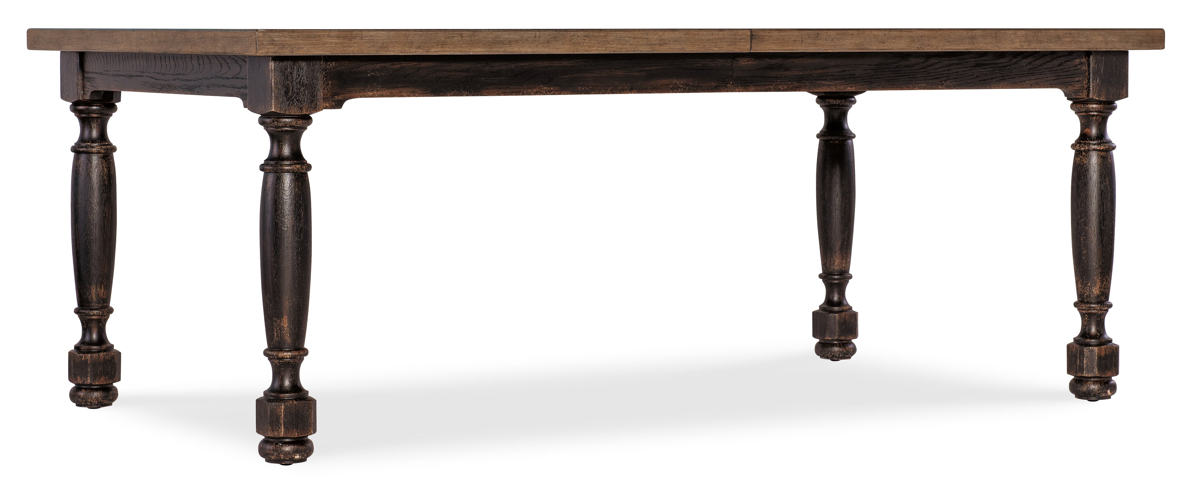 Americana Leg Dining Table with 1-22in Leaf | Molasses